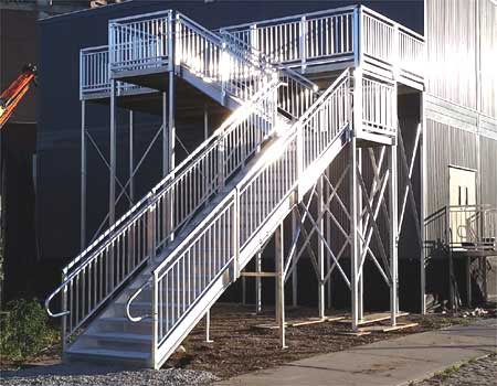 2 story stair and platforms